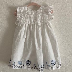 Sweet sailor Janie & Jack dress with bloomers